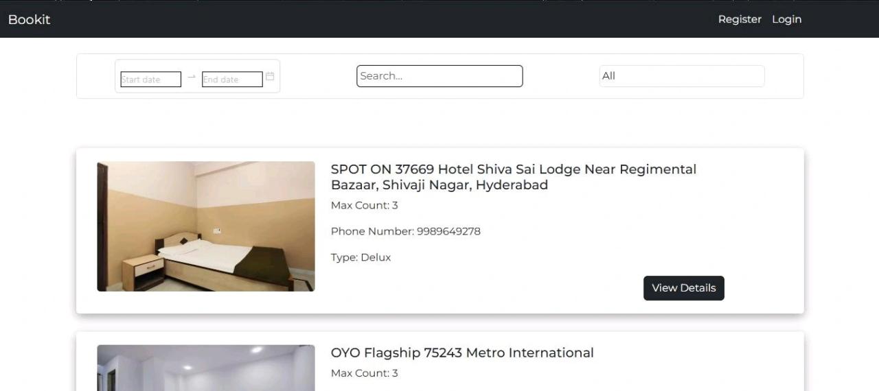 Bookit Screenshot